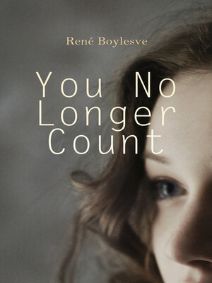 cover image of You No Longer Count